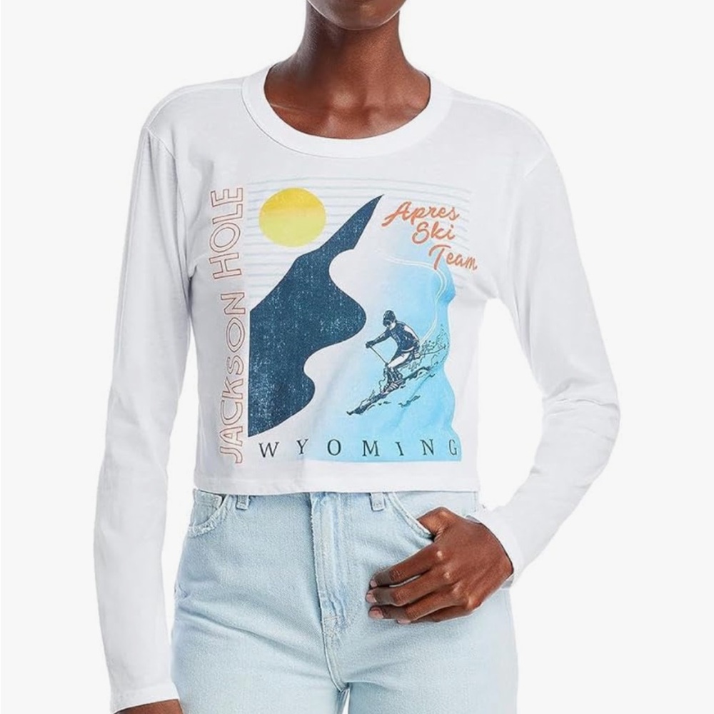 CHASER Apres Ski Crop T-Shirt long sleeves